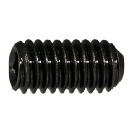 Midwest Fastener 4mm-0.7 x 8mm Plain Class 14.9 Steel Coarse Thread Cup Point Hex Socket Headless Set Screws 10PK 62503